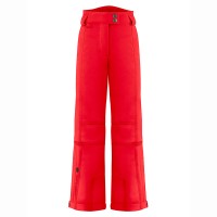Girls stretch ski pants scarlet red