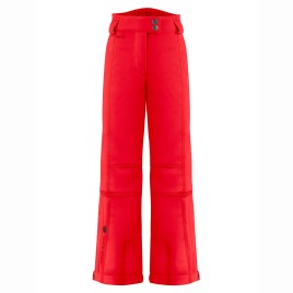Girls stretch ski pants scarlet red