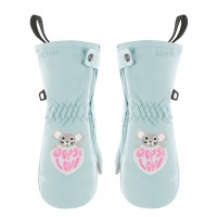 Girls mittens aloe blue
