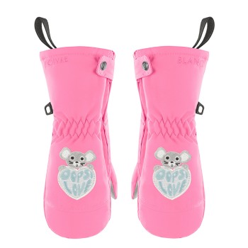 Girls mittens orchid pink