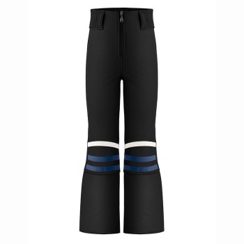 Womens softshell pants print black