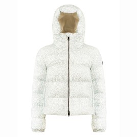 Womens synthetic down ski jacket jaguar off blue