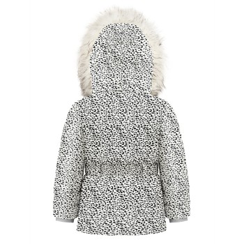 Girls synthetic down ski jacket jaguar off black