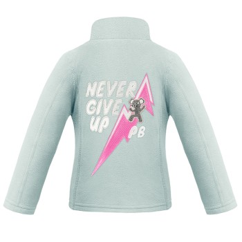 Girls micro fleece jacket aloe blue