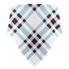 Womens neck warmer cross aloe blue