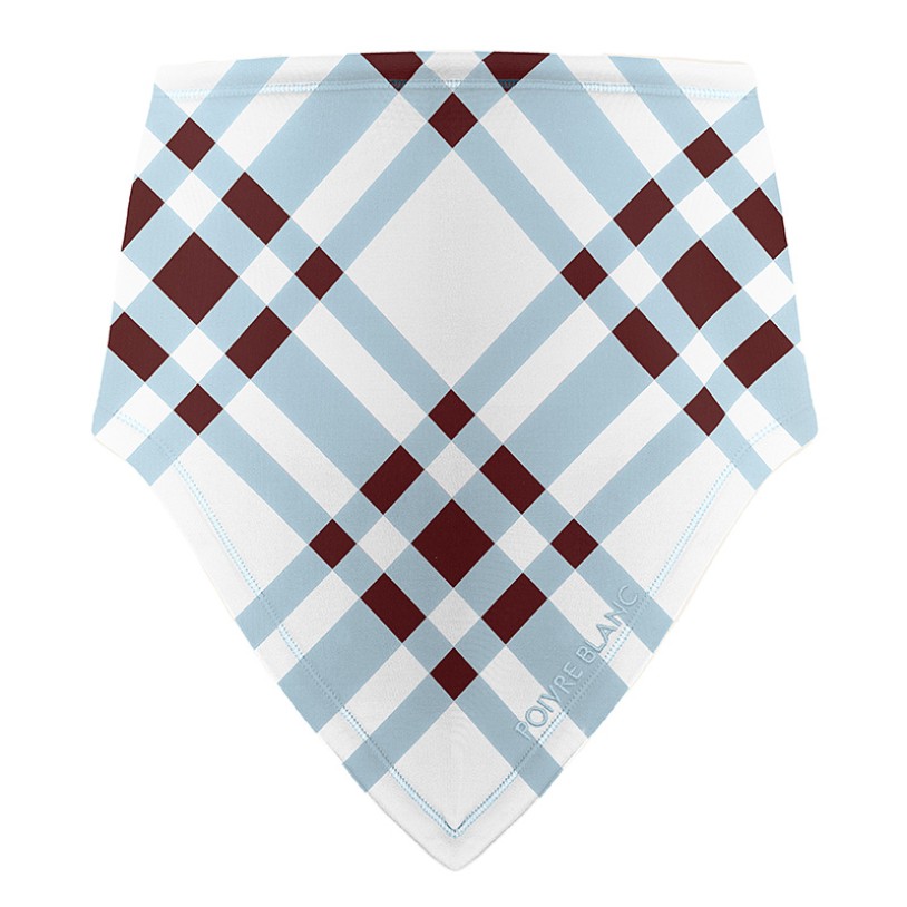 Womens neck warmer cross aloe blue