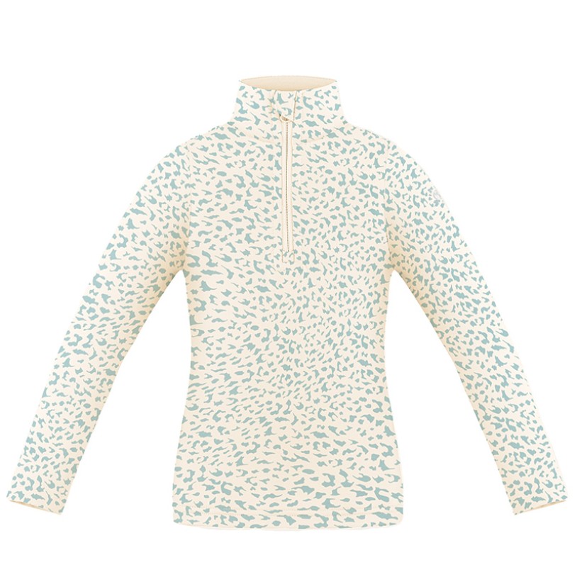 Girls base layer jaguar off blue