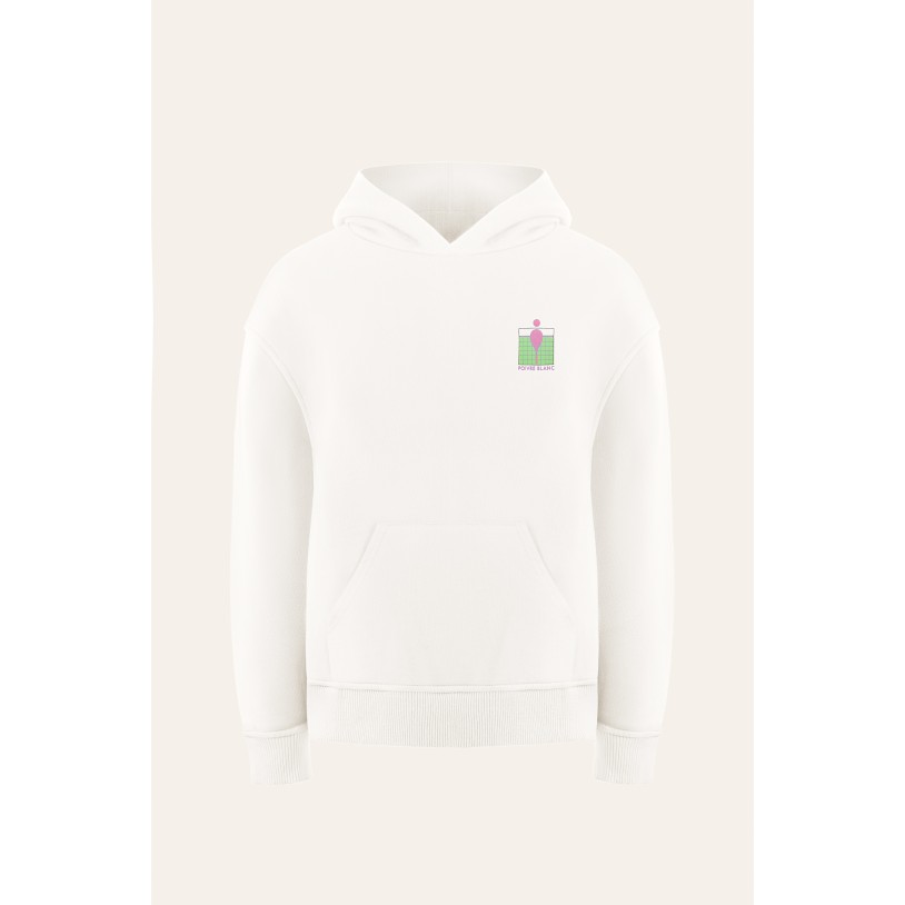 Womens hoodie tennis white