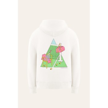 Womens hoodie tennis white
