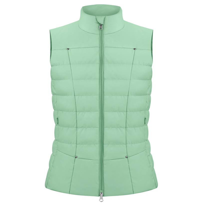 Womens vest almond green
