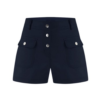 Womens blue cotton shorts