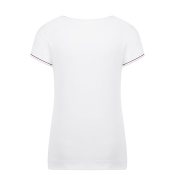 Womens t-shirt white/jam purple