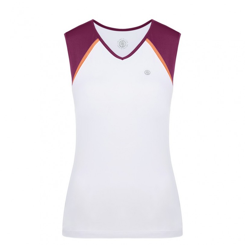 Womens top white/jam purple