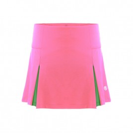 Womens skort bubble pink/emerald green