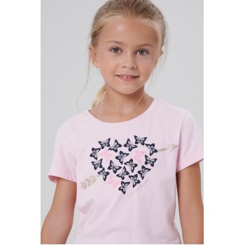 Girls cotton shorts oxford blue