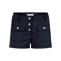 Girls cotton shorts oxford blue