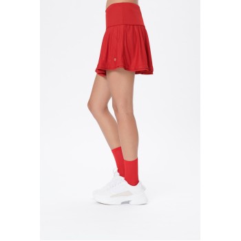 Womens skort cherry red (recycled)