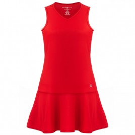Womens eco light cherry red dress