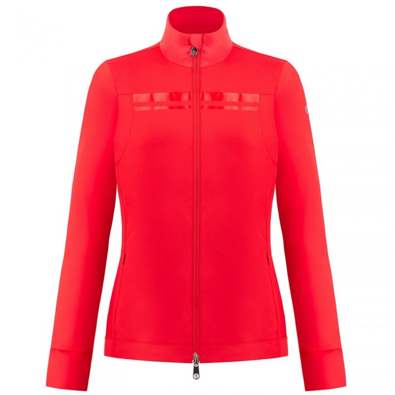 Womens stretch cherry red jacket