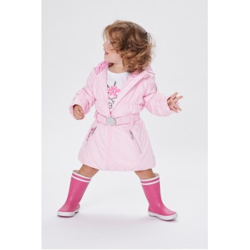 Girls padded coat angel pink