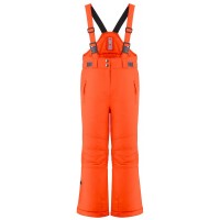 Girls ski pants puffin orange