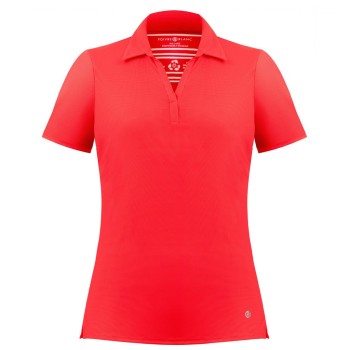 Womens eco active polo shirt techno red