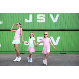 Girls eco active polo shirt mint green