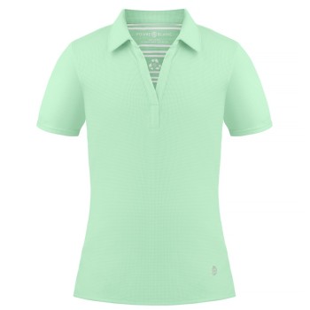 Girls eco active polo shirt mint green