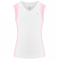 Girls tank top white/palm pink