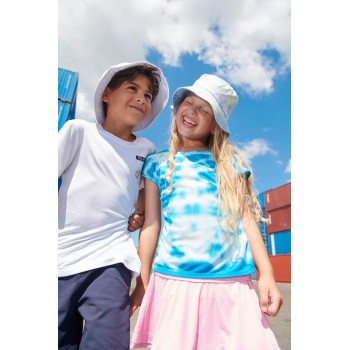 Girls eco active t- shirt cloudy diva blue