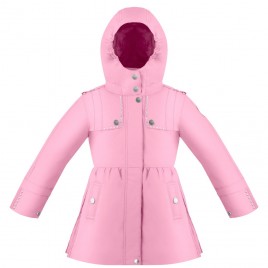 Girls raincoat fancy palm pink