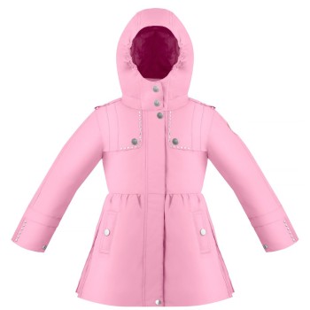 Girls raincoat fancy palm pink