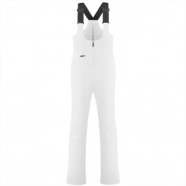 Womens stretch bib pants white