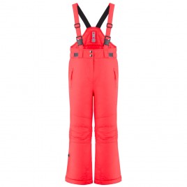 Girls ski pants techno red