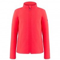 Girls fleece jacket sherpa techno red