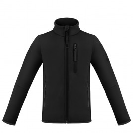 Boys stretch fleece jacket black