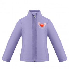 Girls micro fleece jacket peri purple