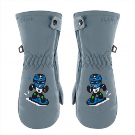 Boys ski mittens thunder grey
