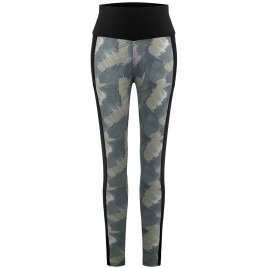 Womens leggings paint art green