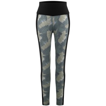 Womens leggings paint art green