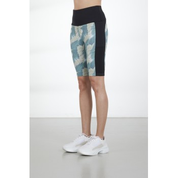 Womens shorts paint art green