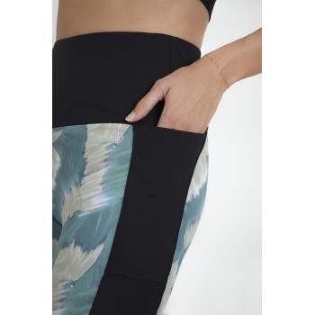 Womens shorts paint art green