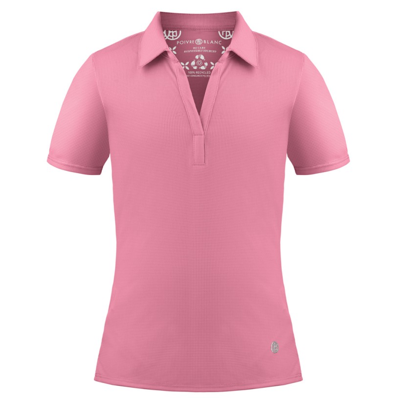 Girls eco active polo shirt sweet pink