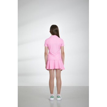 Girls eco active polo shirt sweet pink
