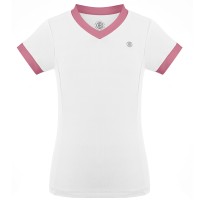 Girls t-shirt white/sweet pink