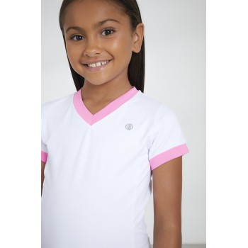 Girls t-shirt white/sweet pink