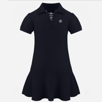 Girls polo dress oxford blue