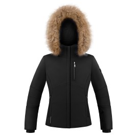 Girls stretch ski jacket black Emma