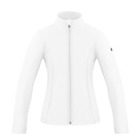Girls micro fleece jacket white Ruby