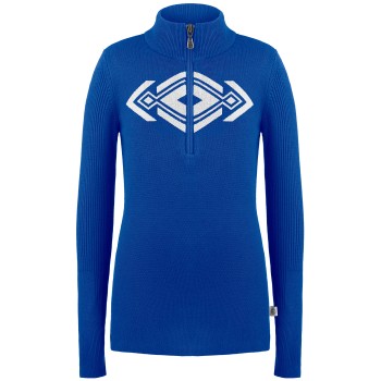 Girls knitted sweater infinity blue